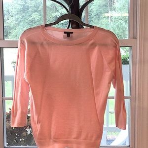 Light Pink Scooped Neck Sweater